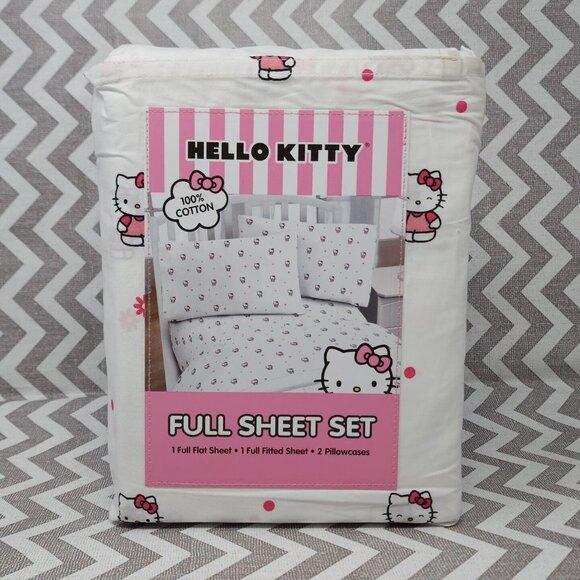 Hello Kitty | Bedding | Hello Kitty By Sanrio 4 Pc Full Double Bed ...